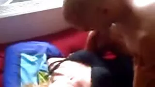 Tüdruk keppis perse ja võtab Sees cum