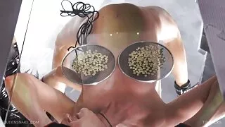 Armas tüdruk masturbates ees theeb